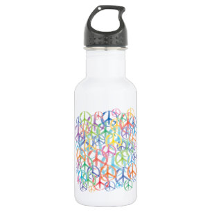 Peace Symbols Art Waterfles