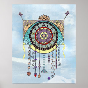 Peace Symbols et Dangle Print