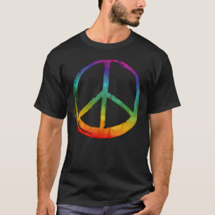 PEACE-symbool - Geen oorlogsippie Stropdas-Dye Lov T-shirt