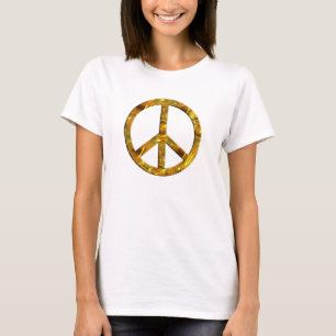 PEACE-symbool - GOLD T-shirt