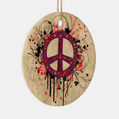  PEACE-SYMBOOL KERAMISCH ORNAMENT (Rechts)