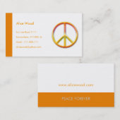 PEACE-symbool | Persoonlijk Visitekaartje (Voorkant / Achterkant)