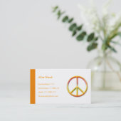 PEACE-symbool | Persoonlijk Visitekaartje (Staand voorkant)
