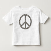 PEACE-symbool - SILVER Kinder Shirts (Voorkant)