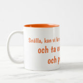 Peace Talks: koffie-Mok Tweekleurige Koffiemok (Links)