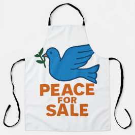 Peace themed apron schort