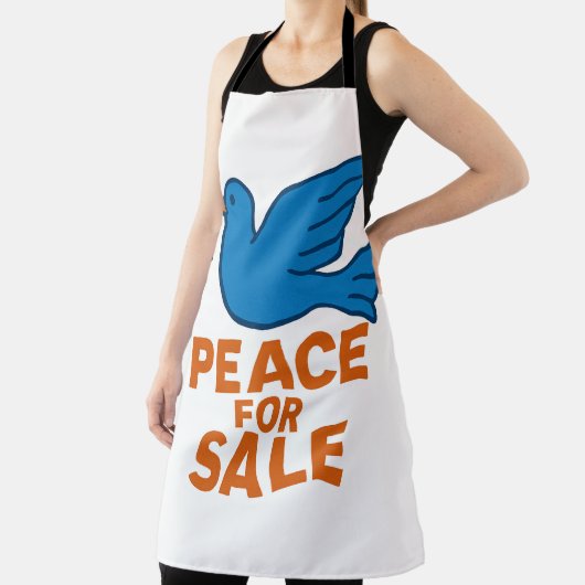 Peace themed apron schort (Insitu)