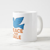 Peace Themed Coffe Mug ,Traveller Mug Grote Koffiekop (Voorkant rechts)