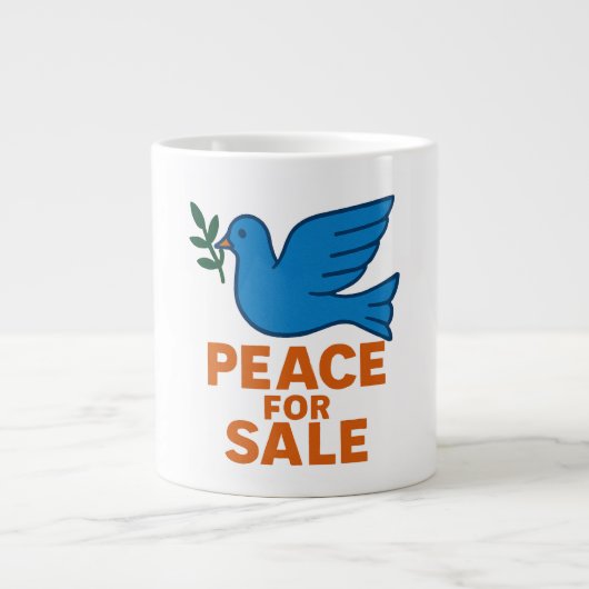 Peace Themed Coffe Mug ,Traveller Mug Grote Koffiekop (Voorkant)