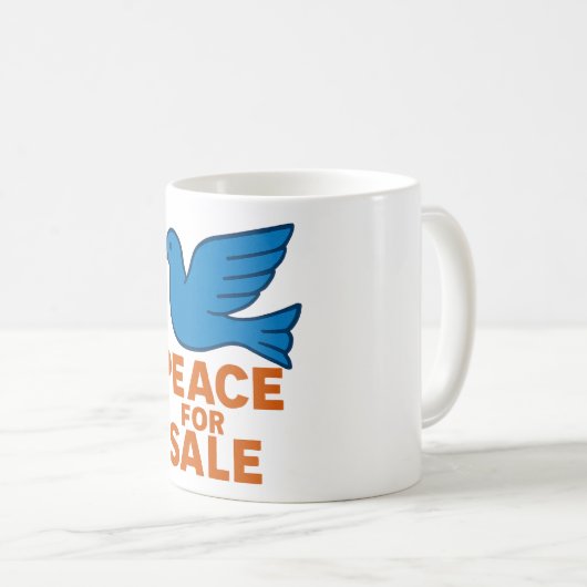 Peace Themed Coffe Mug ,Traveller Mug Koffiemok (Voorkant rechts)