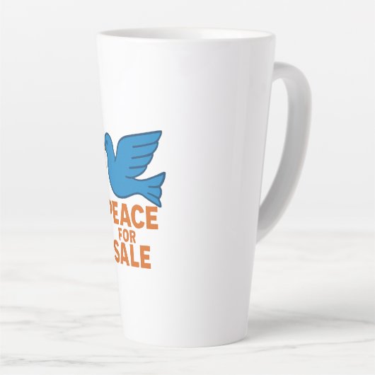 Peace Themed Coffe Mug ,Traveller Mug Latte Mok (Rechterhoek)