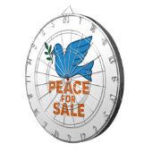 Peace Themed Dartbord (Voorkant Rechts)
