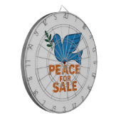 Peace Themed Dartbord (Voorkant Links)
