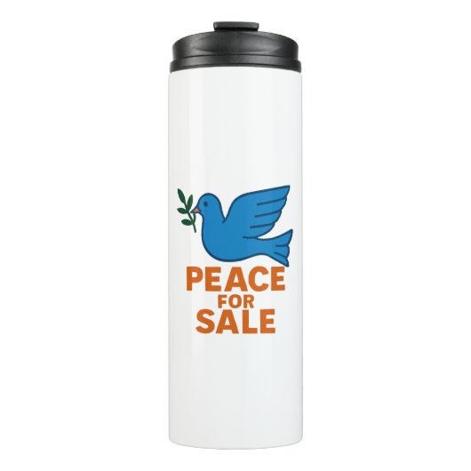 Peace Themed Thermal Thumbler Thermosbeker (Voorkant)