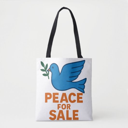 Peace Themed Tote Bag (Voorkant)
