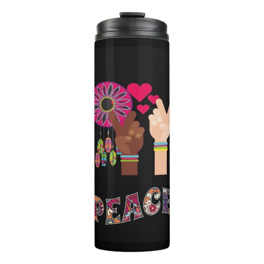 Peace Thermal Tumbler Thermosbeker (Voorkant)