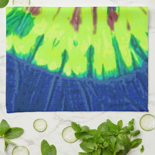 Peace Tie Dye 60s Hippy Love Theedoek (Gevouwen)