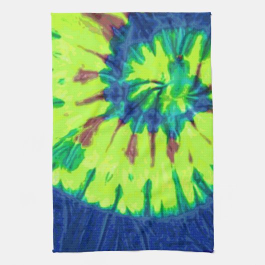 Peace Tie Dye 60s Hippy Love Theedoek (Verticaal)
