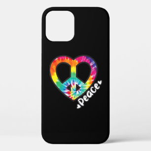 Peace Tie Dye Heart Hippie Retro Groovy Case-Mate iPhone Case