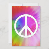 Peace Tie Dye-uitnodigingen Kaart (Voorkant)