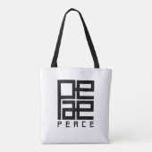 peace tote bag (Achterkant)