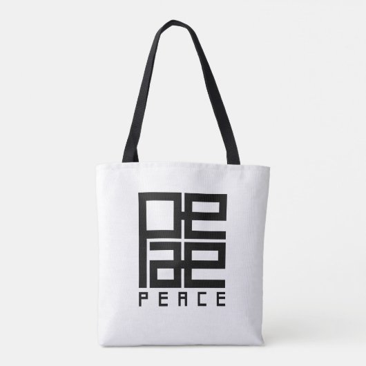peace tote bag (Achterkant)