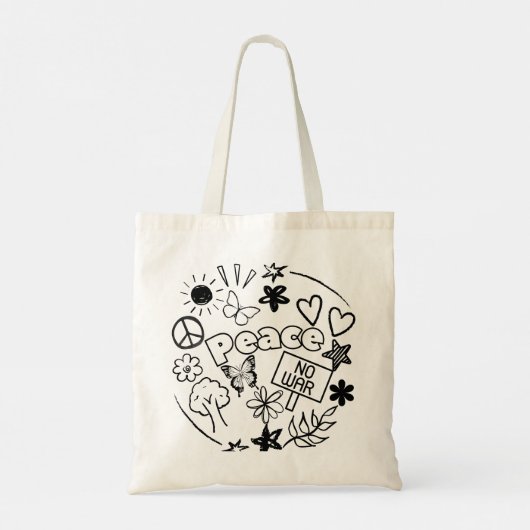 Peace Tote Bag (Achterkant)