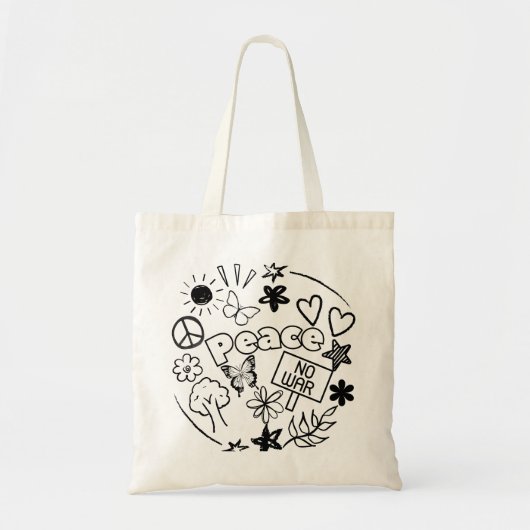 Peace Tote Bag (Voorkant)