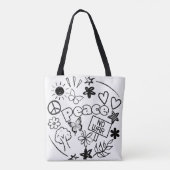 Peace Tote Bag (Achterkant)