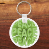 peace tote tas sleutelhanger (Achterkant)