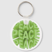 peace tote tas sleutelhanger (Achterkant)