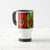Peace Travel Mug Reisbeker (Voorkant links)