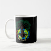 Peace Tree Love - Environmental Protection Earth D Koffiemok (Links)