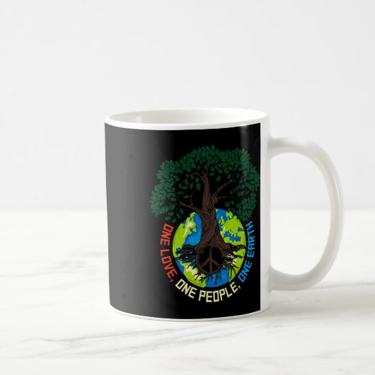 Peace Tree Love - Environmental Protection Earth D Koffiemok (Rechts)