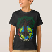 Peace Tree Love - Environmental Protection Earth D T-shirt (Voorkant)
