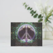 Peace Tree Mandala Heart Briefkaart (Staand voorkant)