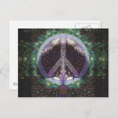 Peace Tree Mandala Heart Briefkaart (Voorkant / Achterkant)