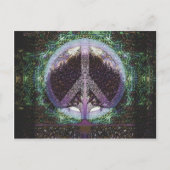 Peace Tree Mandala Heart Briefkaart (Voorkant)