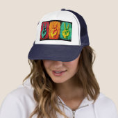 Peace Trucker Hat Pet (In situ)