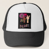 Peace Trucker Hat Pet (Voorkant)