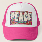 Peace Trucker Hat Trucker Pet (Voorkant)