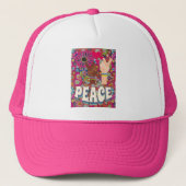 Peace Trucker Hat Trucker Pet (Voorkant)