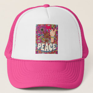 Peace Trucker Hat Trucker Pet