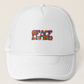 Peace Trucker Hat Trucker Pet (Voorkant)