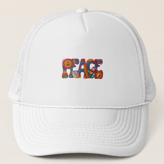 Peace Trucker Hat Trucker Pet (Voorkant)