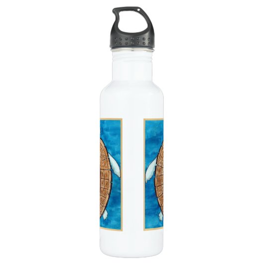 Peace Turt Waterfles (Achterkant)