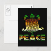 Peace Turtle Briefkaart (Voorkant / Achterkant)