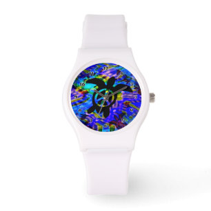 Peace Turtle Horloge