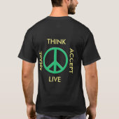 PEACE, tweezijdig shirt van Joseph Segal (Achterkant)