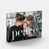 Peace Typografie met naamfotoblok Fotoblokken (Links)